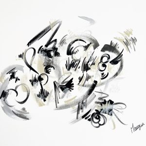 Holding back the years 80x100cm - ŒUVRE ORIGINALE – Image 3
