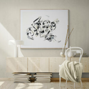 Holding back the years 80x100cm - ŒUVRE ORIGINALE – Image 2